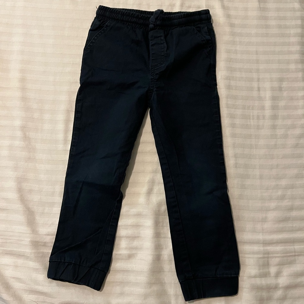 Andy & Evan Black Kids Elastic Waist Pants 3T